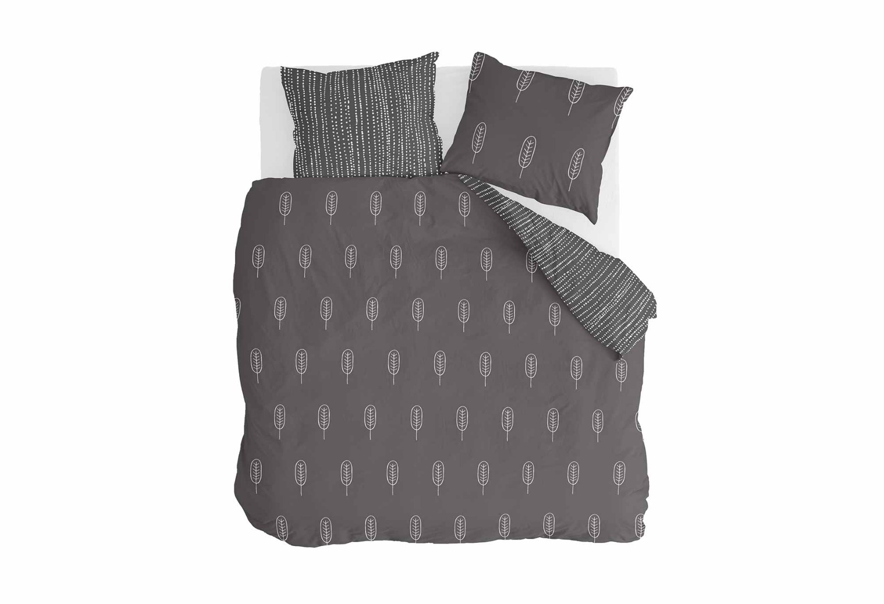 Walra Leave It Dekbedovertrek Anthracite | Swiss Sense product afbeelding