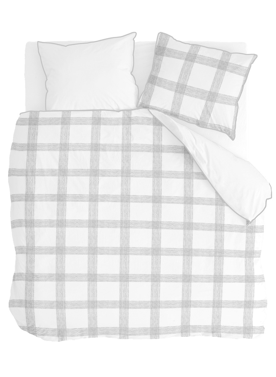 Walra Square Nights Dekbedovertrek White product afbeelding
