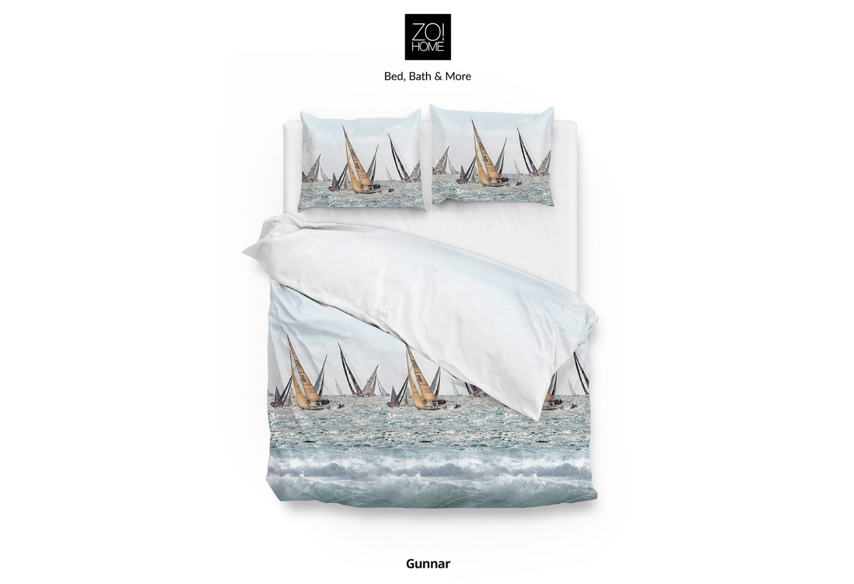 Zo!Home Gunnar Dekbedovertrek Blue | Swiss Sense product afbeelding
