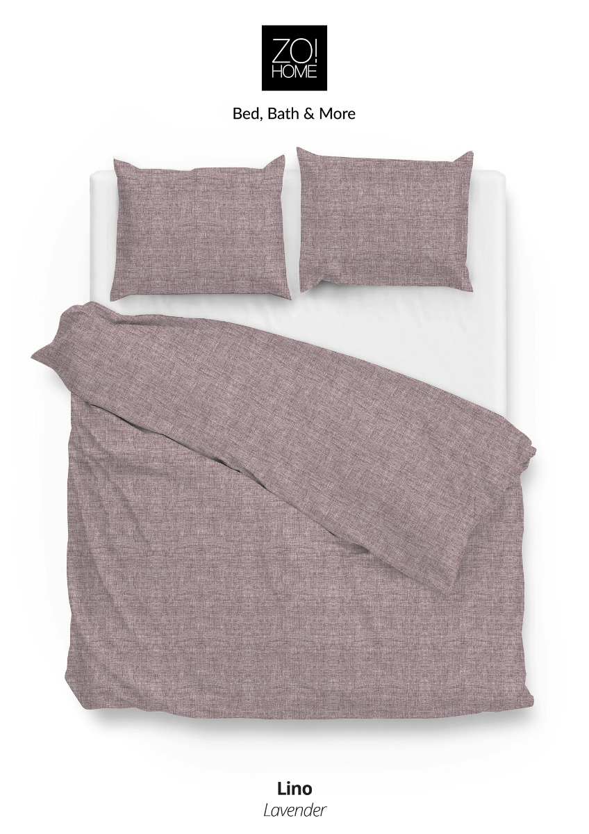 Zo!Home Lino Dekbedovertrek Purple | Swiss Sense product afbeelding