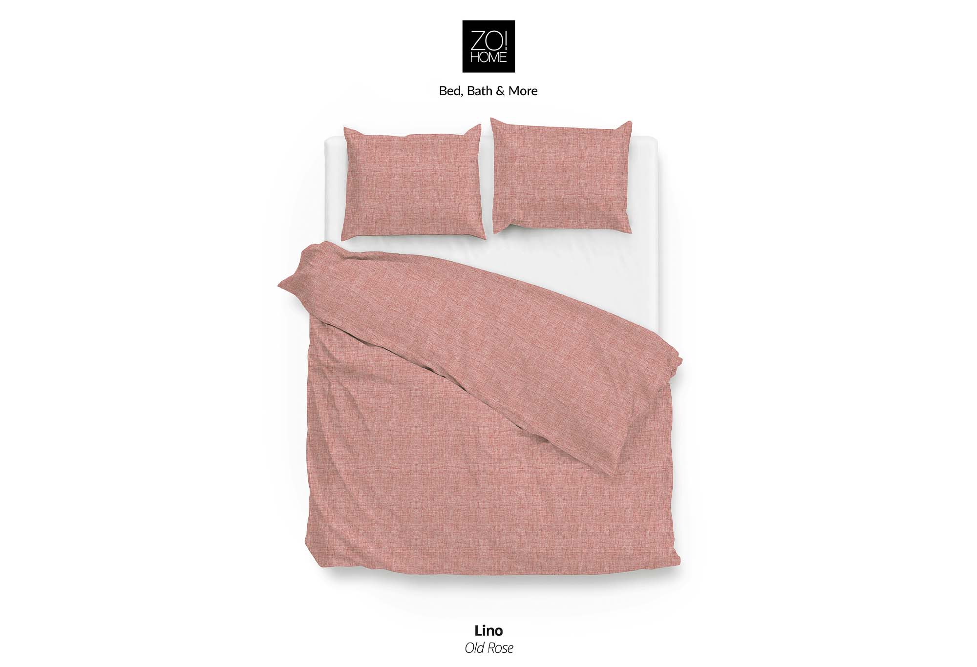 Zo!Home Lino Dekbedovertrek Old Rose | Swiss Sense product afbeelding