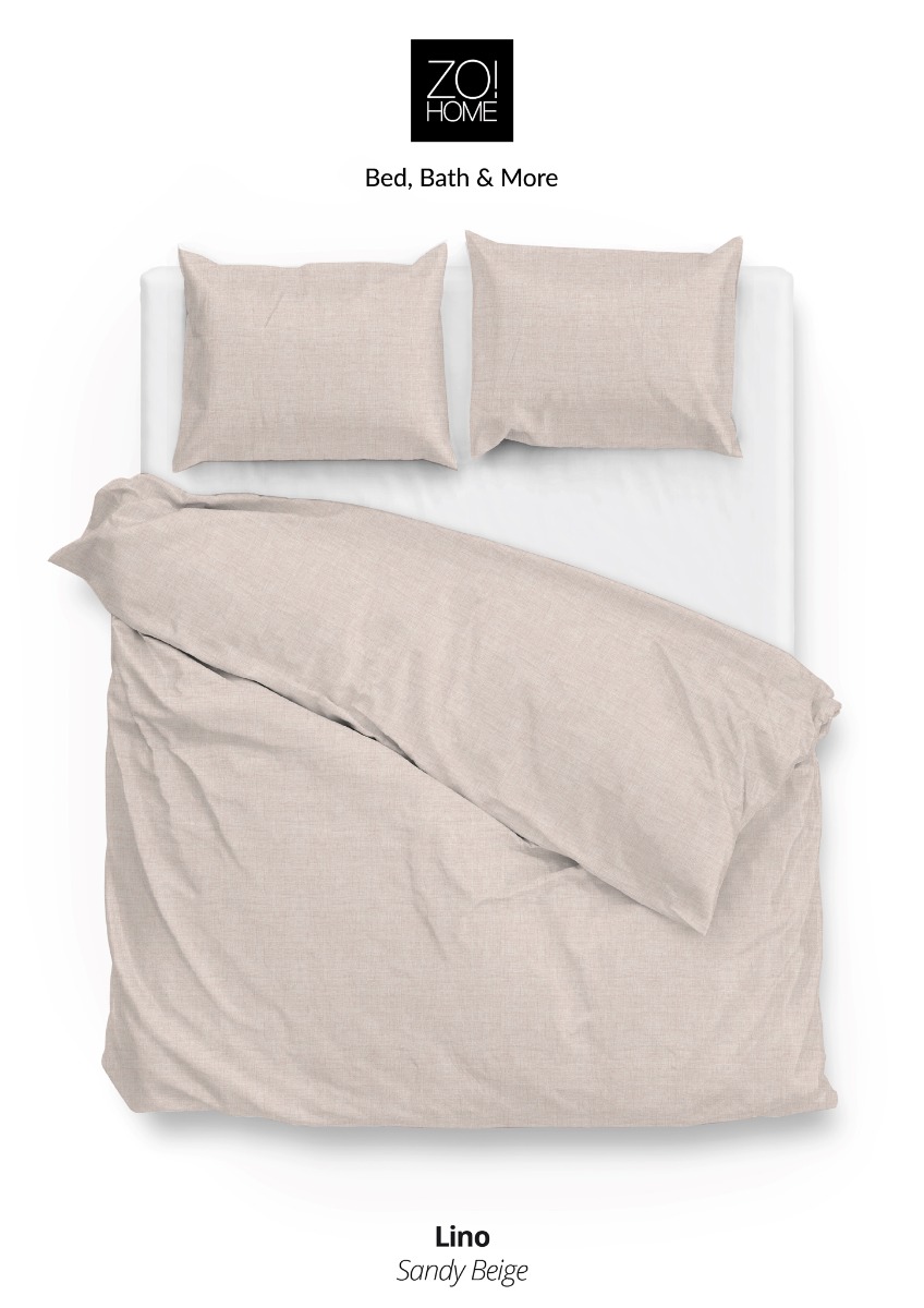Zo!Home Lino Dekbedovertrek Sand product afbeelding