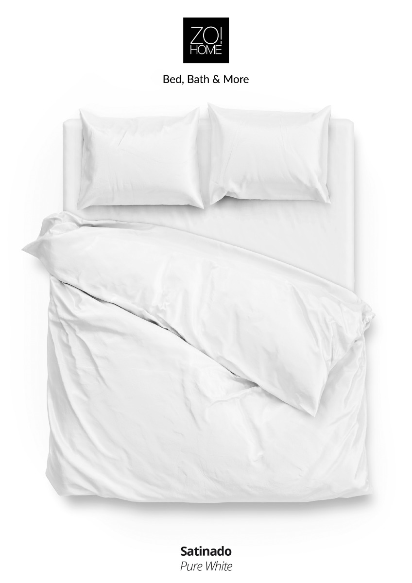 Zo!Home Satinado Dekbedovertrek White | Swiss Sense product afbeelding