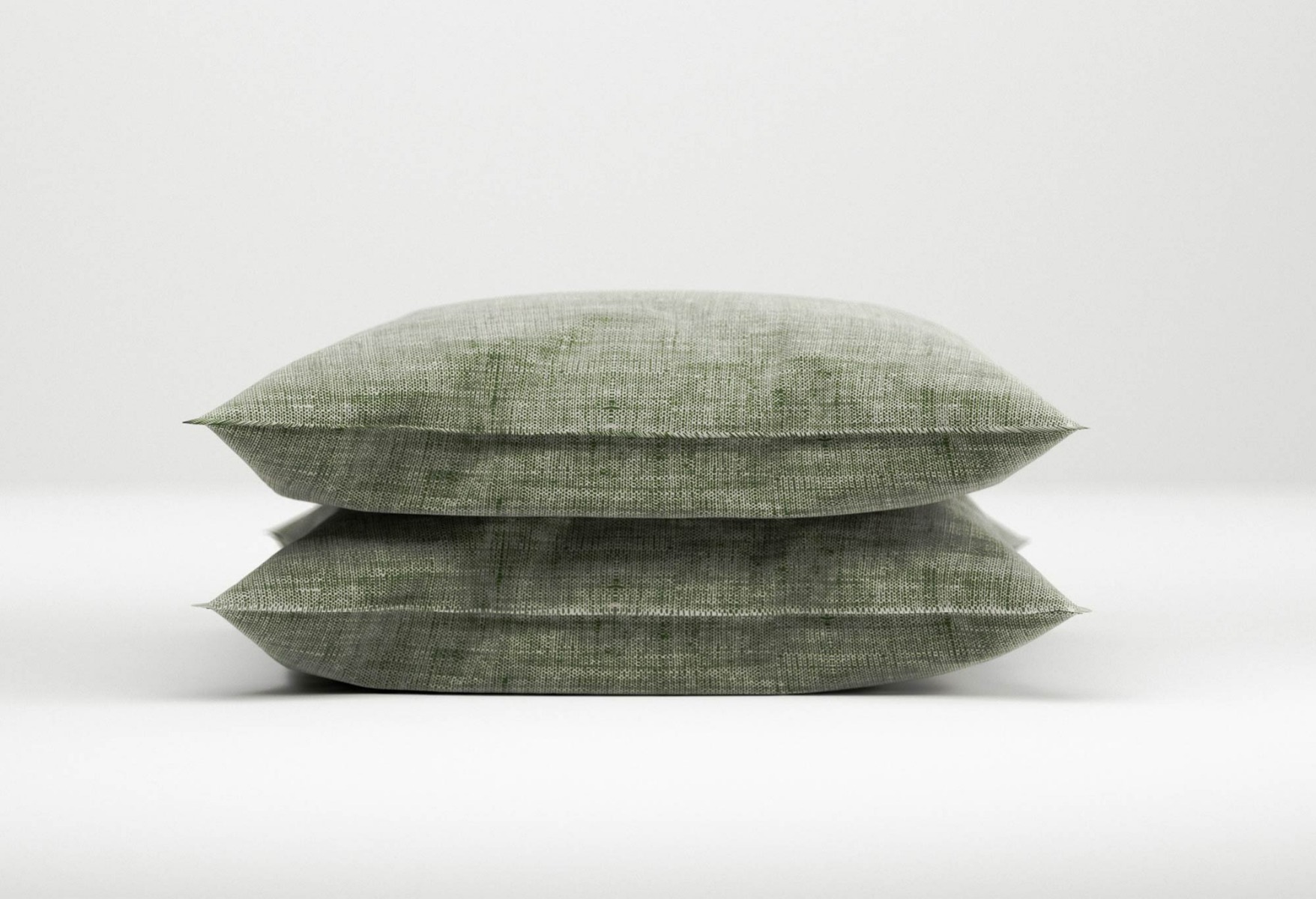 Zo!Home Lino Kussensloop Army Green | Swiss Sense