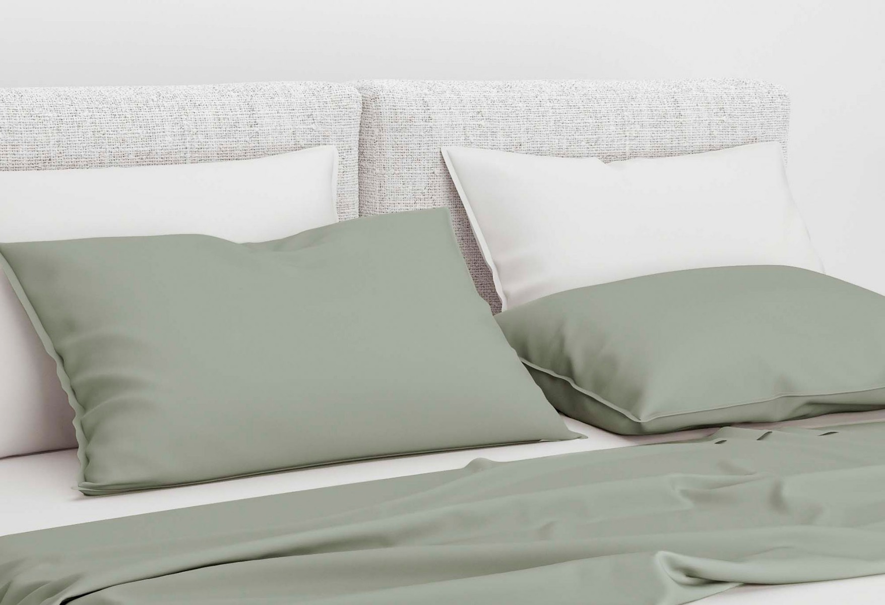 Zo!Home Satinado Kussensloop Iron Grey (set van 2) | Swiss Sense product afbeelding