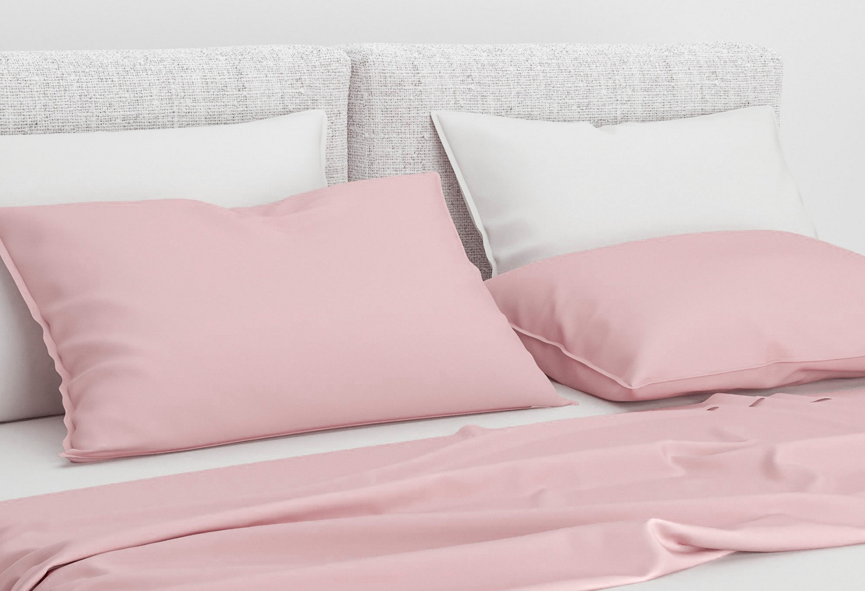 Zo!Home Satinado Kussensloop Shady Pink (set van 2) | Swiss Sense product afbeelding