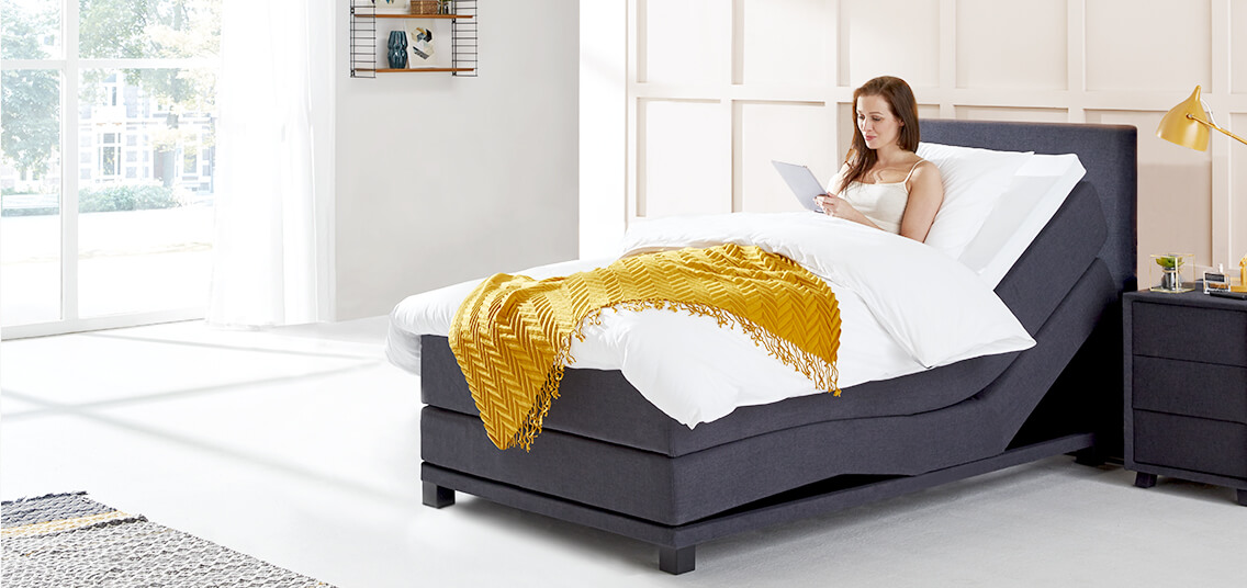 1 Persoons Boxspring Vlak of Elektrisch | Swisssense.nl