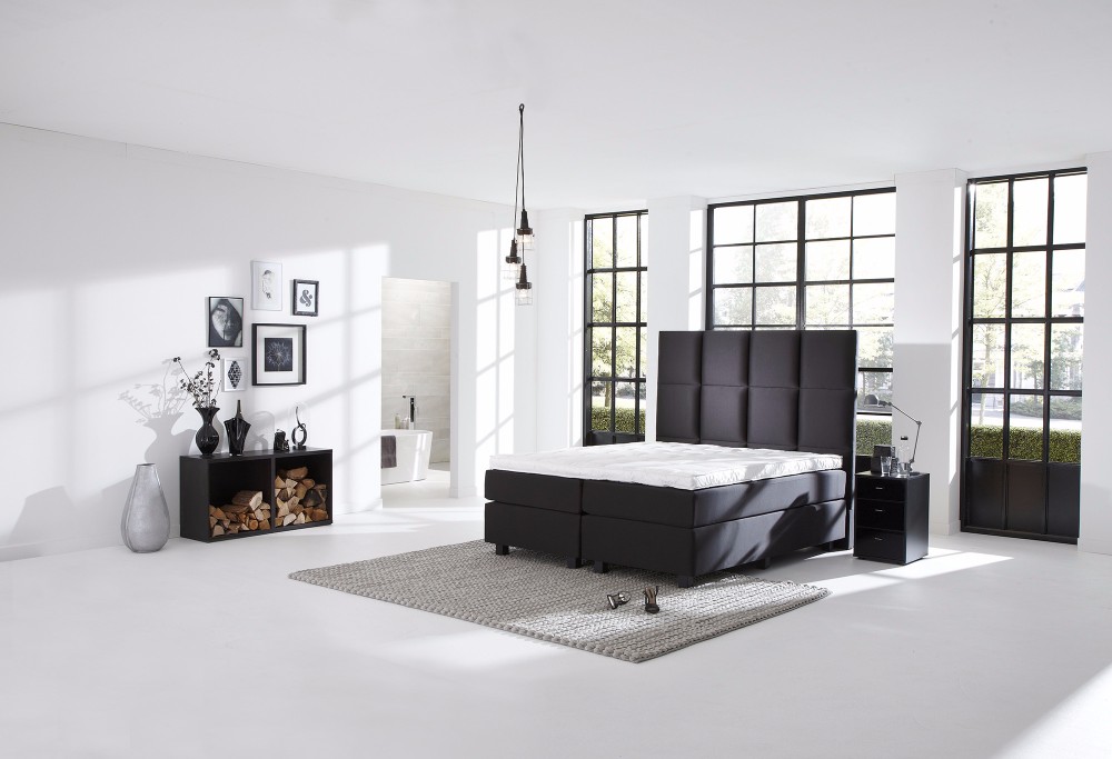 Zwarte boxspring Royal Quantum