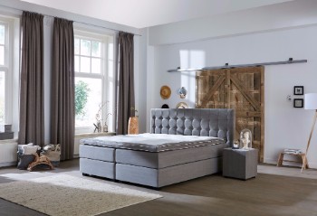 Grijze Boxspring Capella Falco