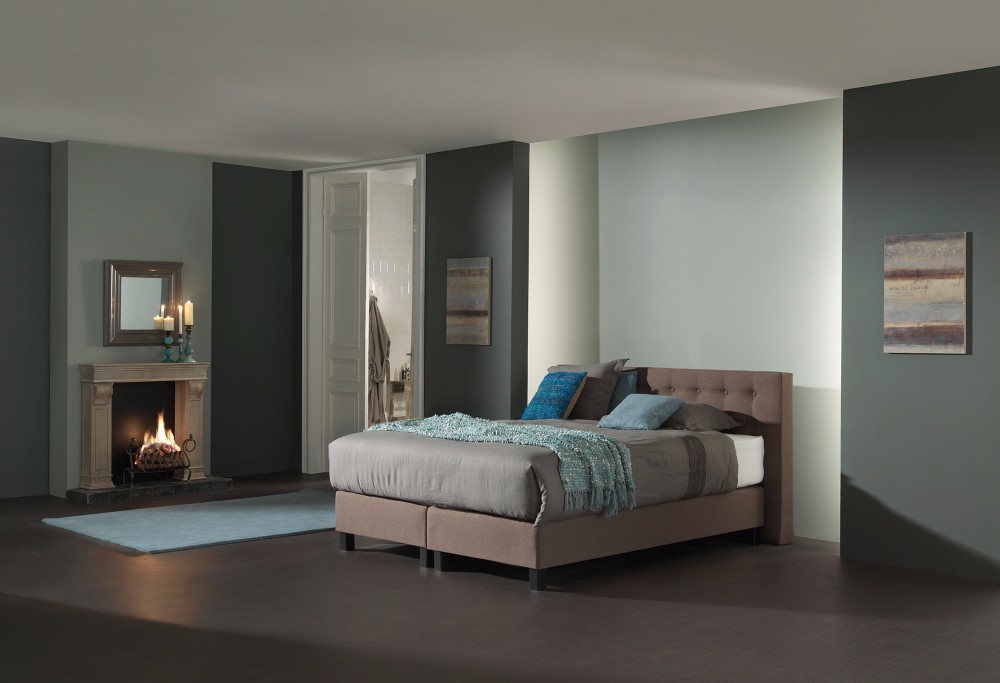 bruine Hotelboxspring Charlotte Deluxe