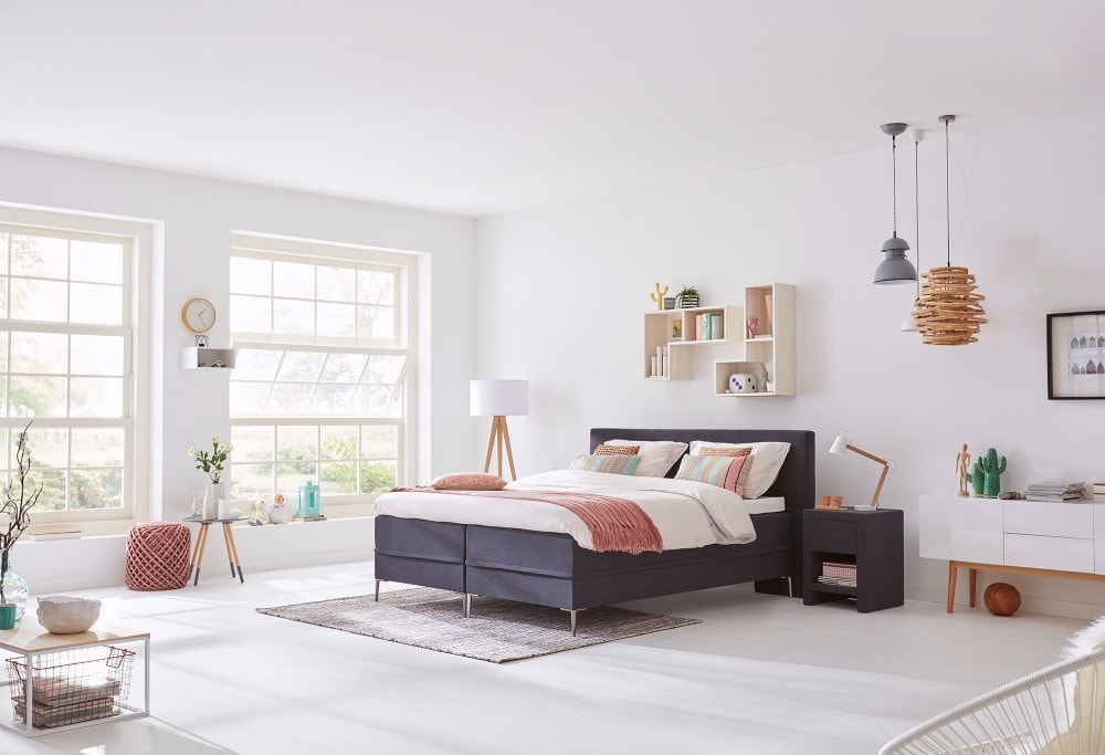 blauwe boxspring lifestyle 150