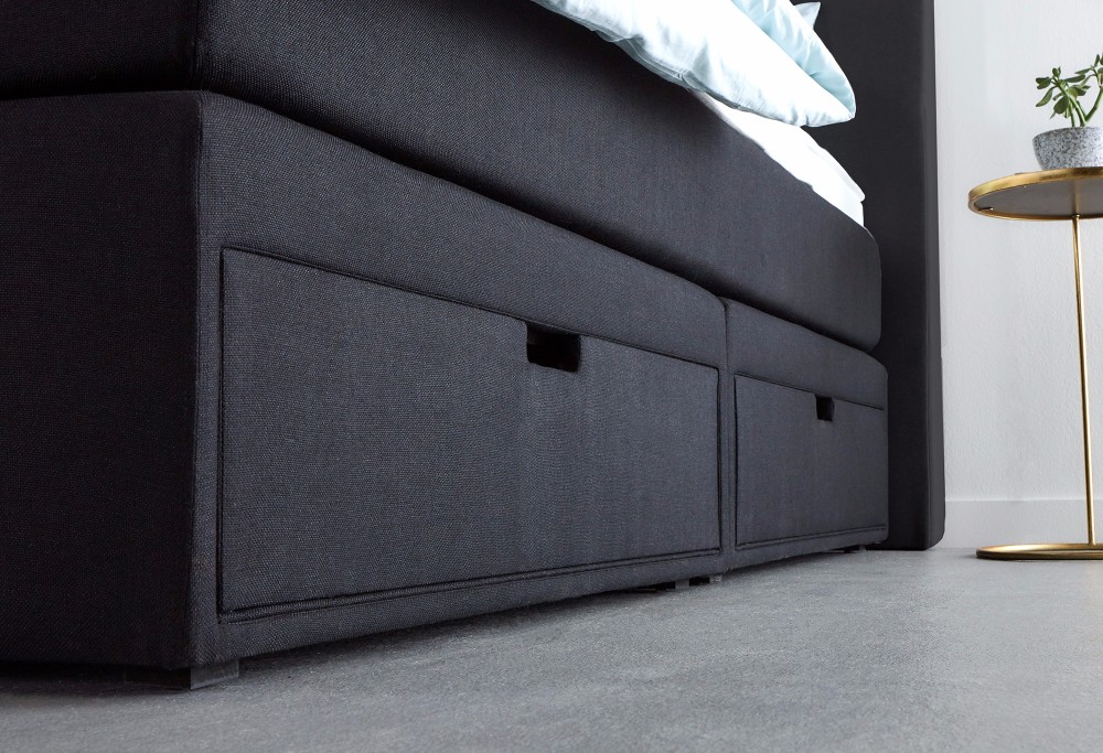 Zwarte Boxspring Home Storage