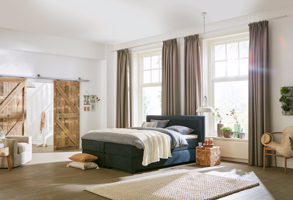 Blauwe boxspring Capella Bordo