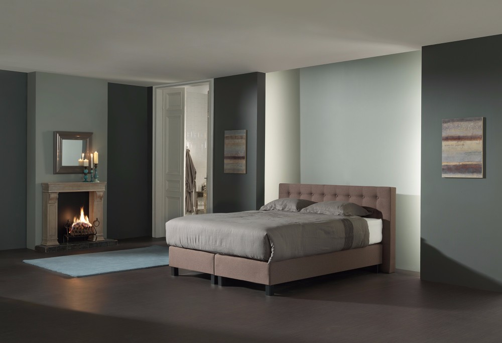 bruine Hotelboxspring Charlotte Deluxe