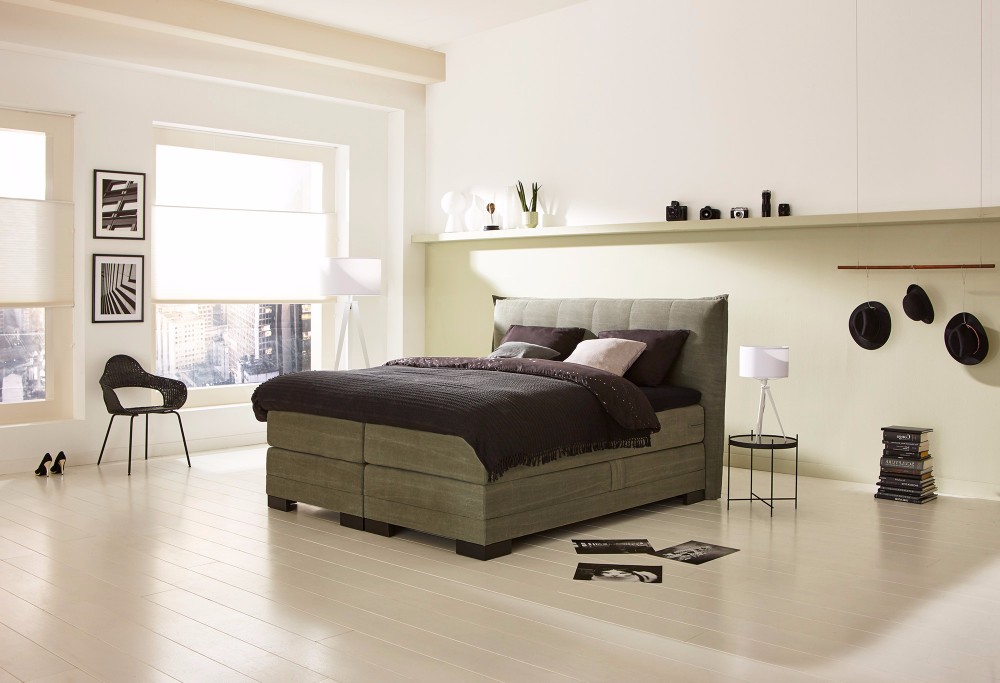 groene Boxspring Night Vienna