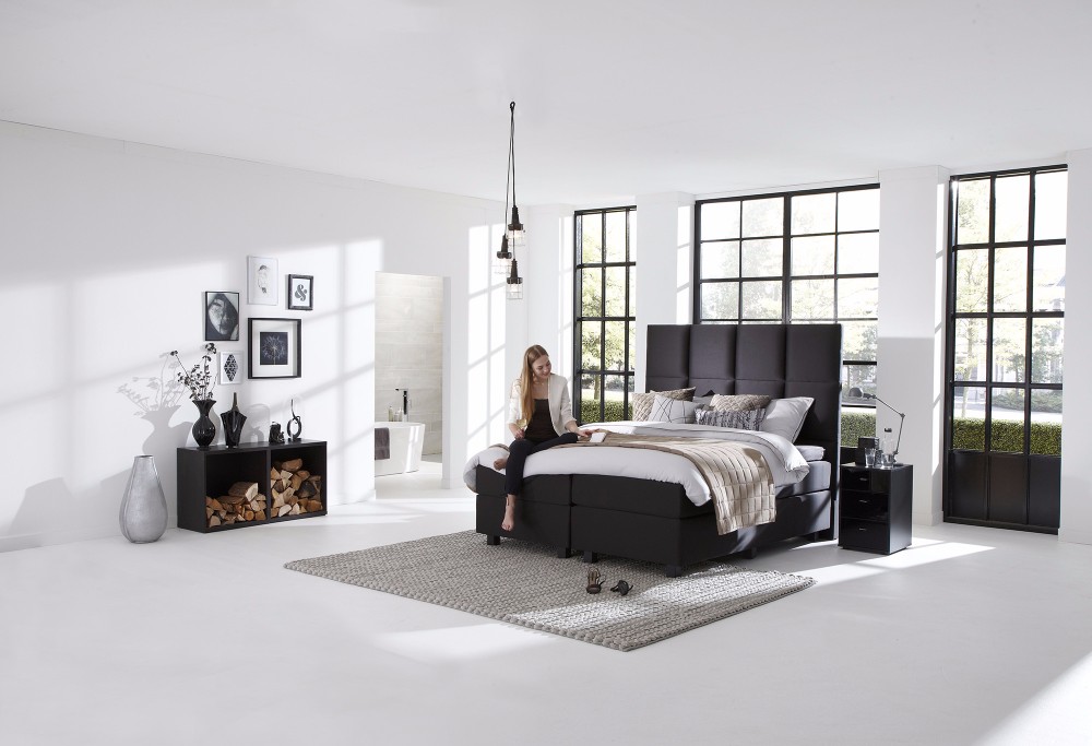 Zwarte boxspring Royal Quantum