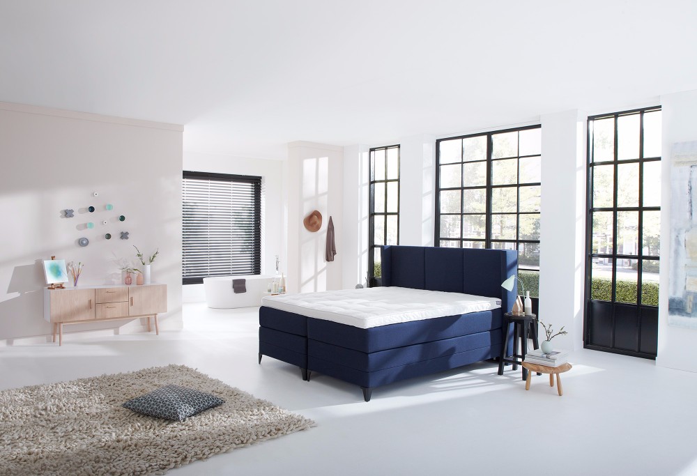 Blauwe boxspring Royal Phantom