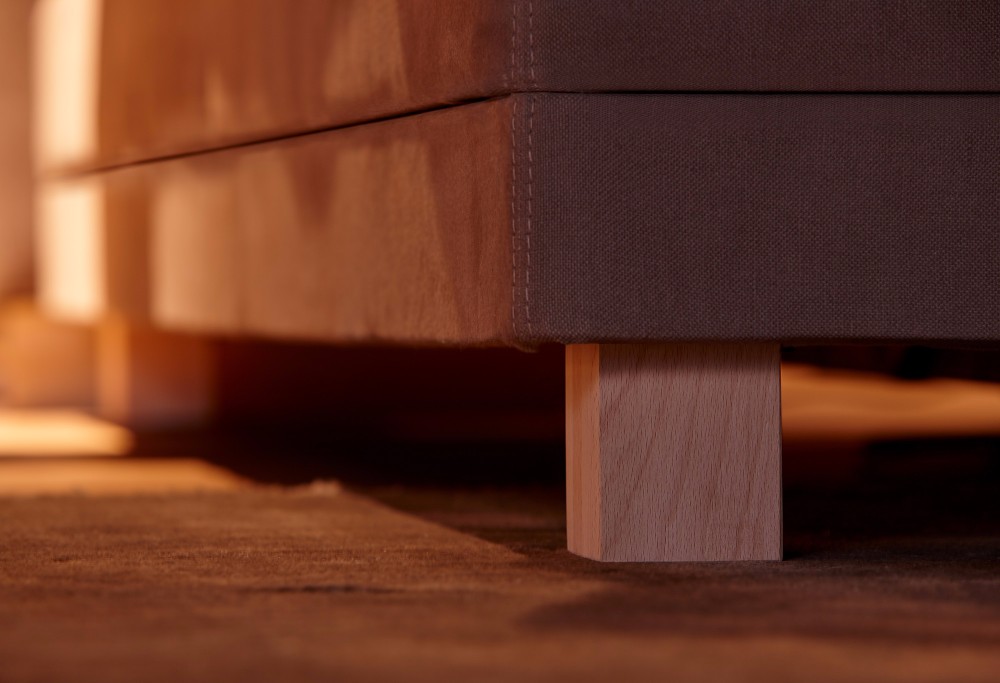 Bruine boxspring Diks Artesano