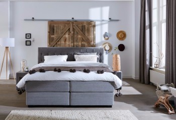 Grijze Boxspring Capella Falco
