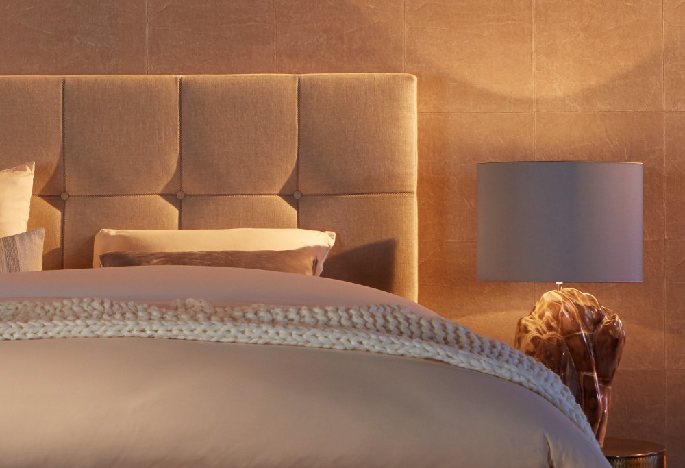 Bruin boxspring Diks Sereno