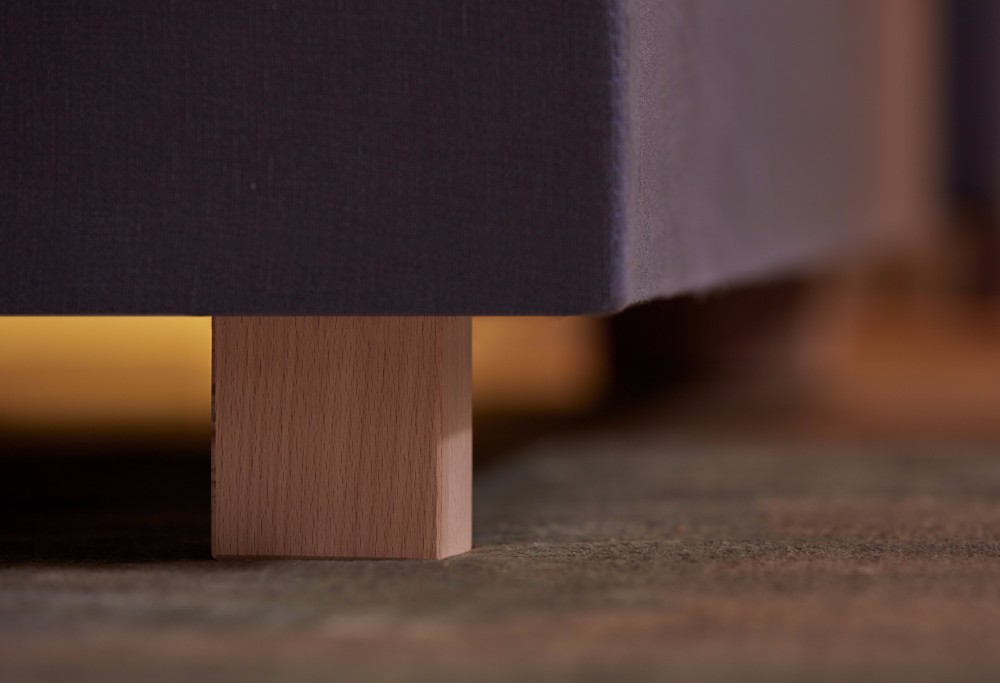 Bruine boxspring Diks Floreana