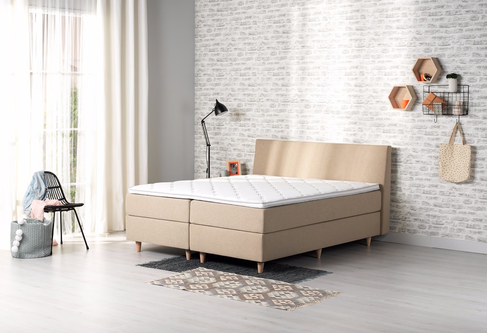 Beige Boxspring Home 160