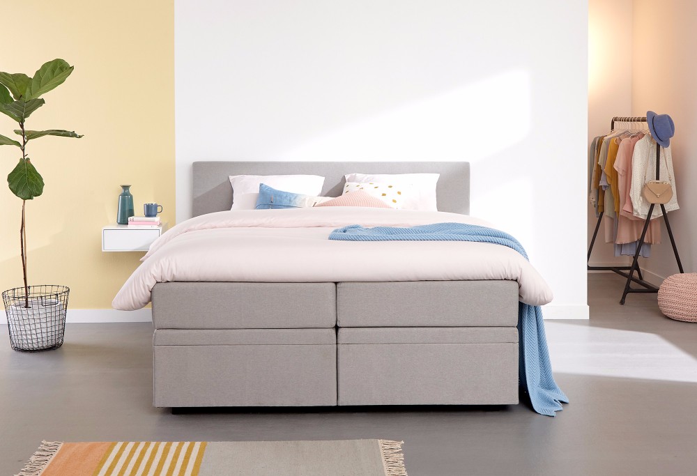 Grijze boxspring Home Space