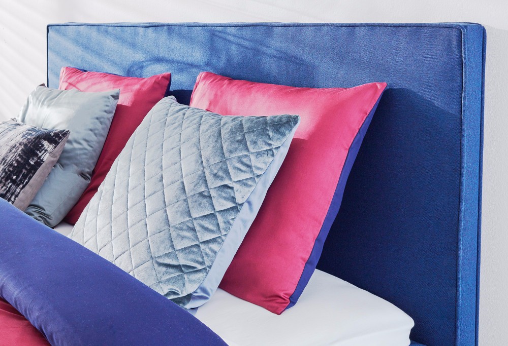 Blauwe boxspring Savelli Navy