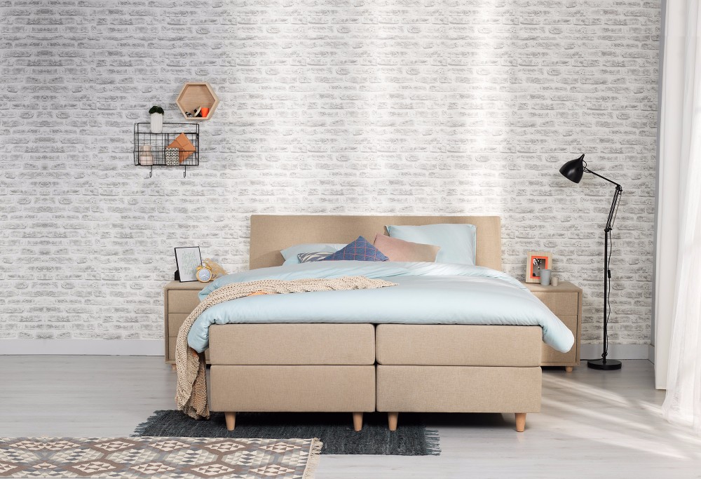 Beige Boxspring Home 160