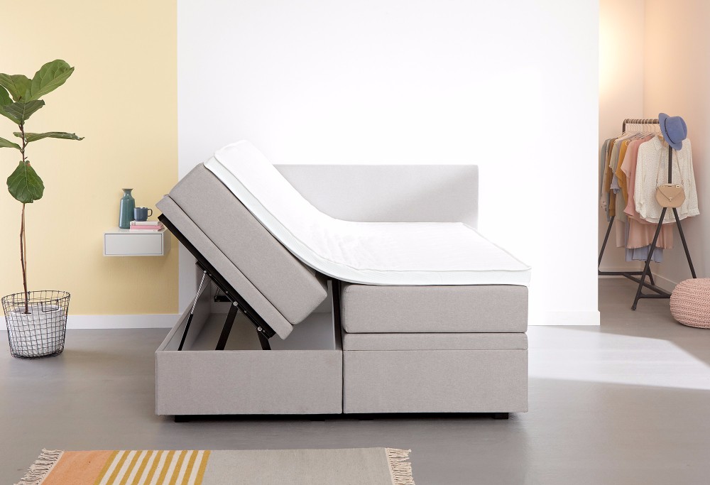 Grijze boxspring Home Space