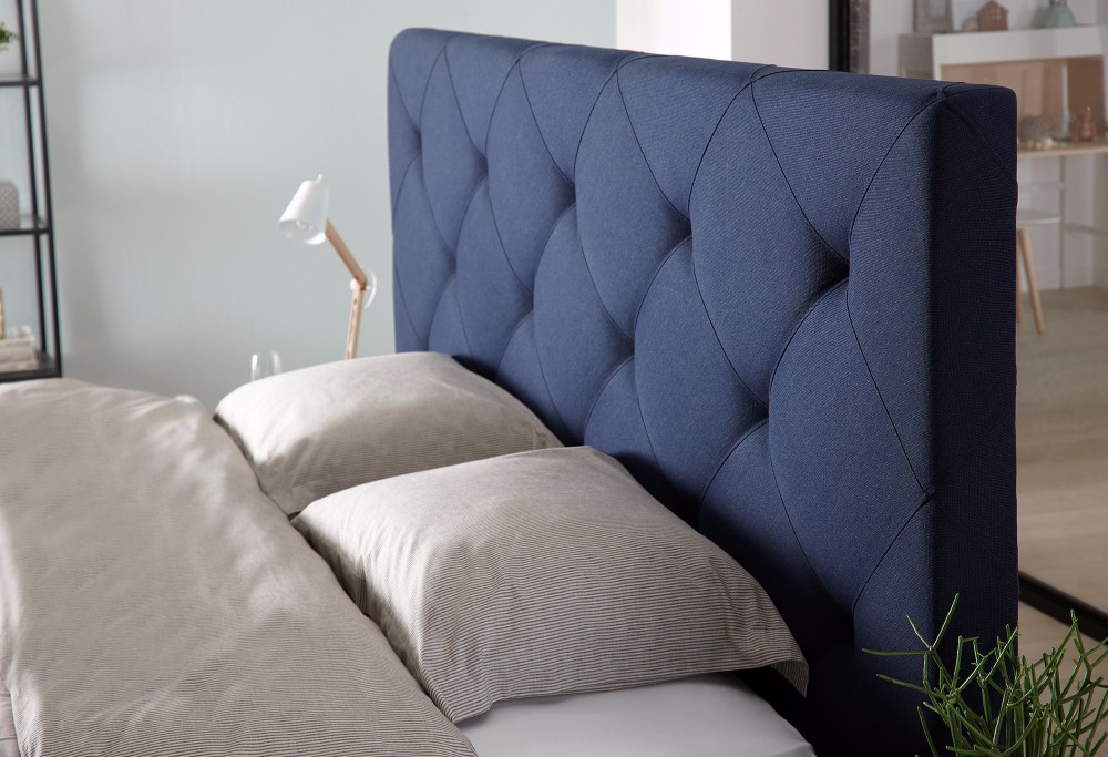 Blauwe boxspring Royal Superior