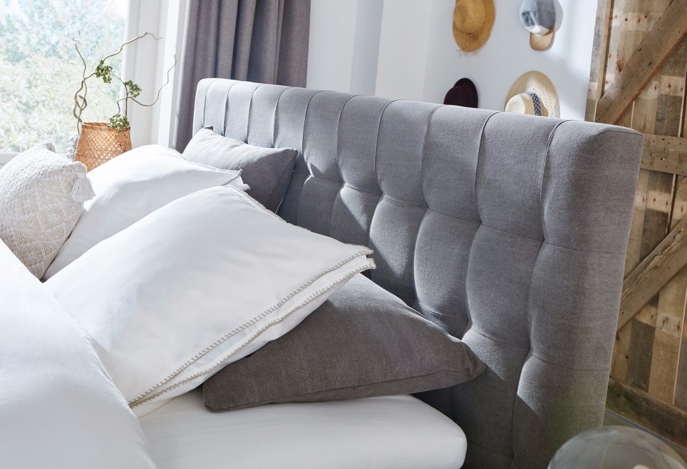 Grijze Boxspring Capella Falco