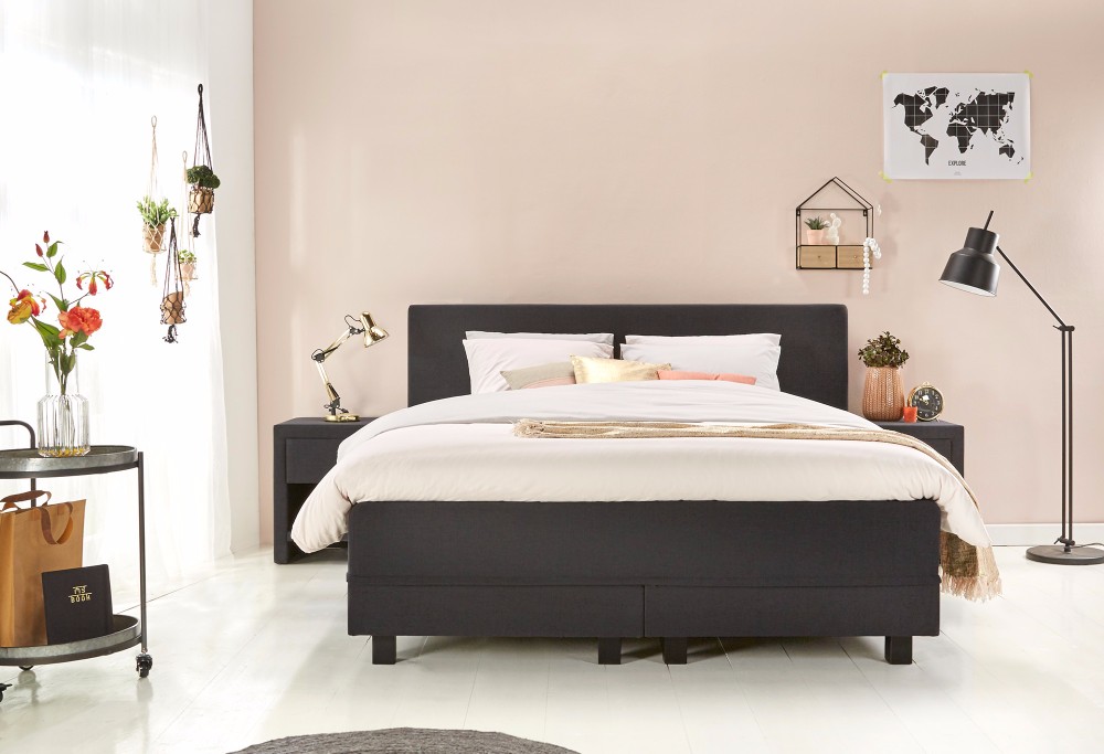 Boxspring Home 170 Zwarte Boxspring Home 170