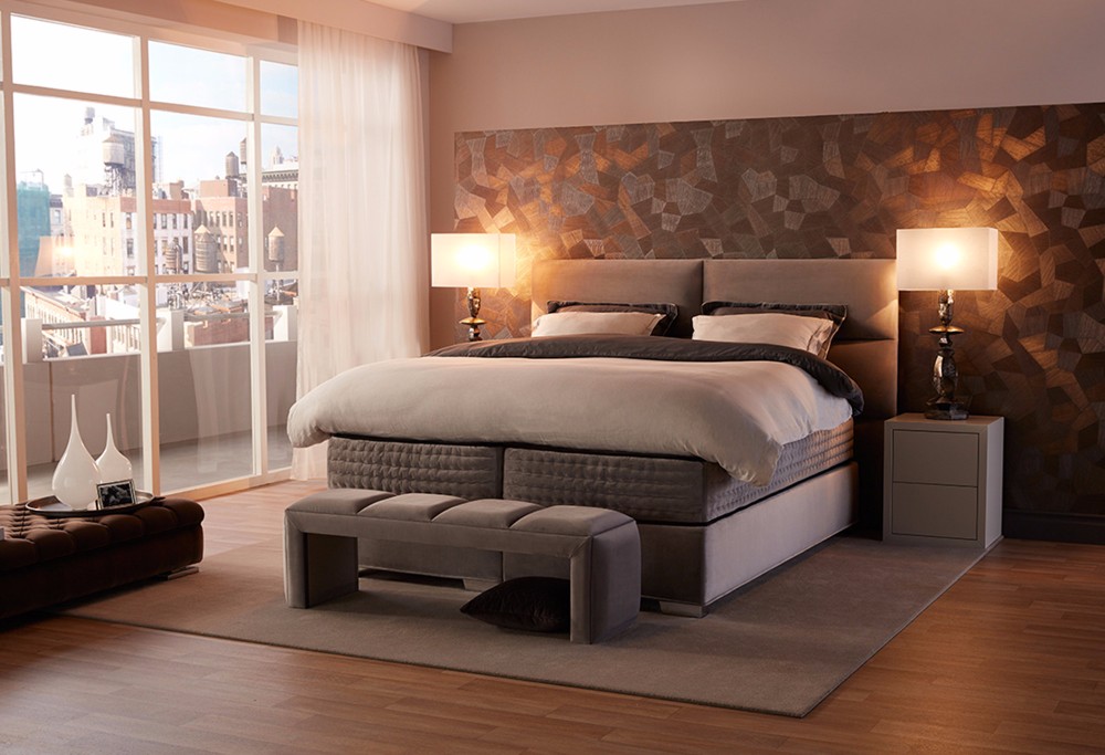 Bruine boxspring Royal Eclipse