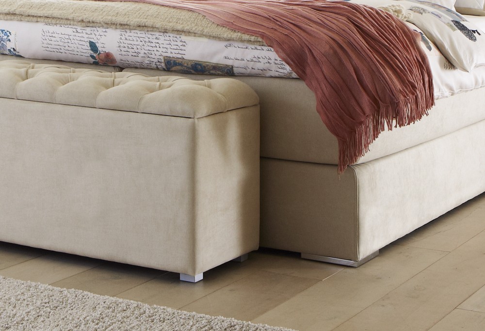Beige boxspring Capella Estello