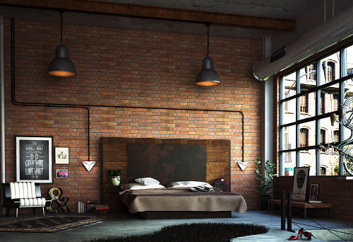 Slaapkamer Inrichten | Industriële Slaapkamer 1