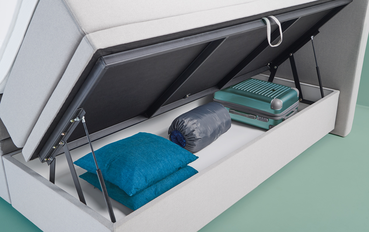 smart storage 2 detail 2 4 Grijze boxspring SMART storage 02