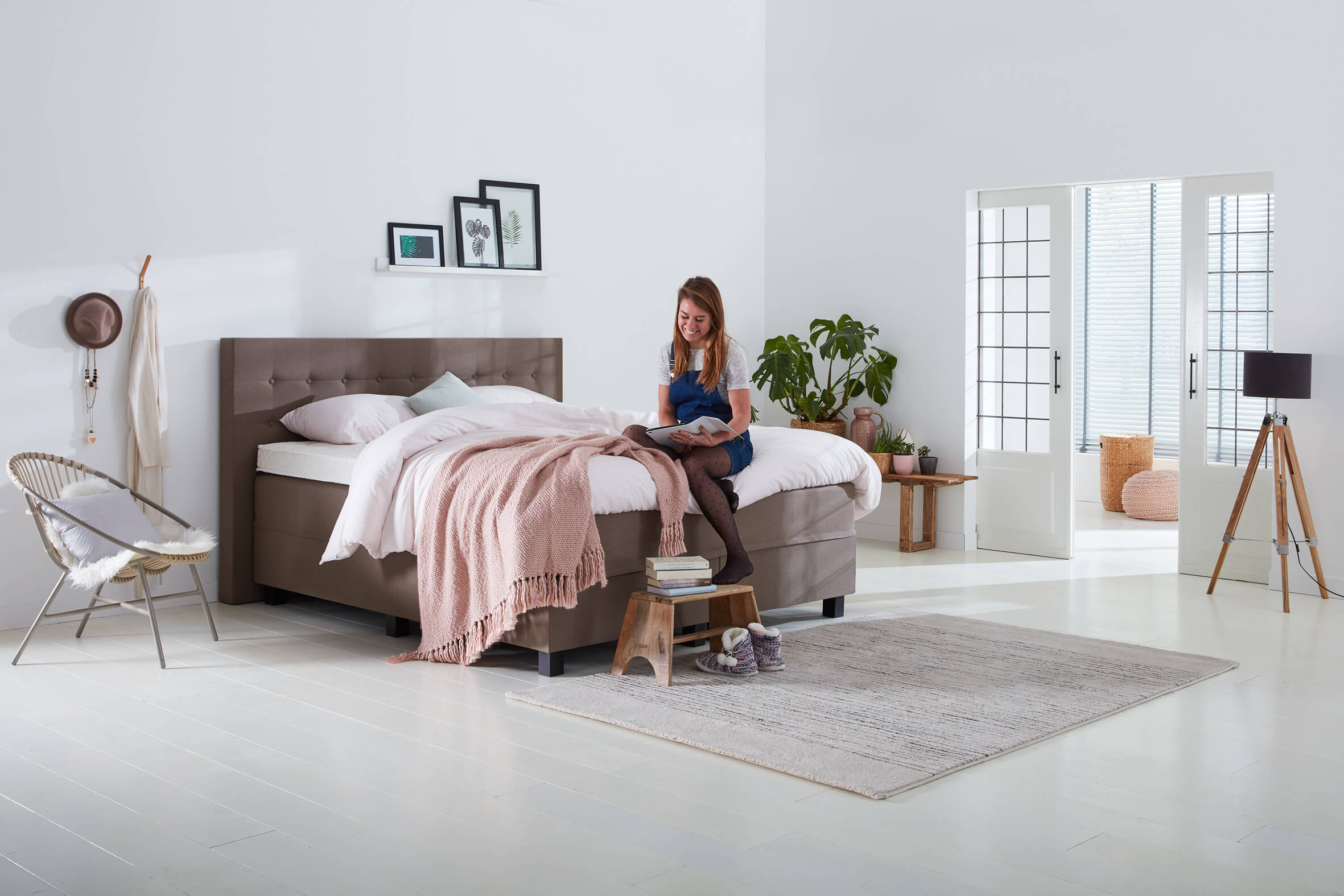 Grijze Boxspring Home 195