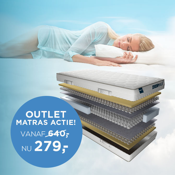 Outlet actie AEROMAX matrassen | Swiss Sense
