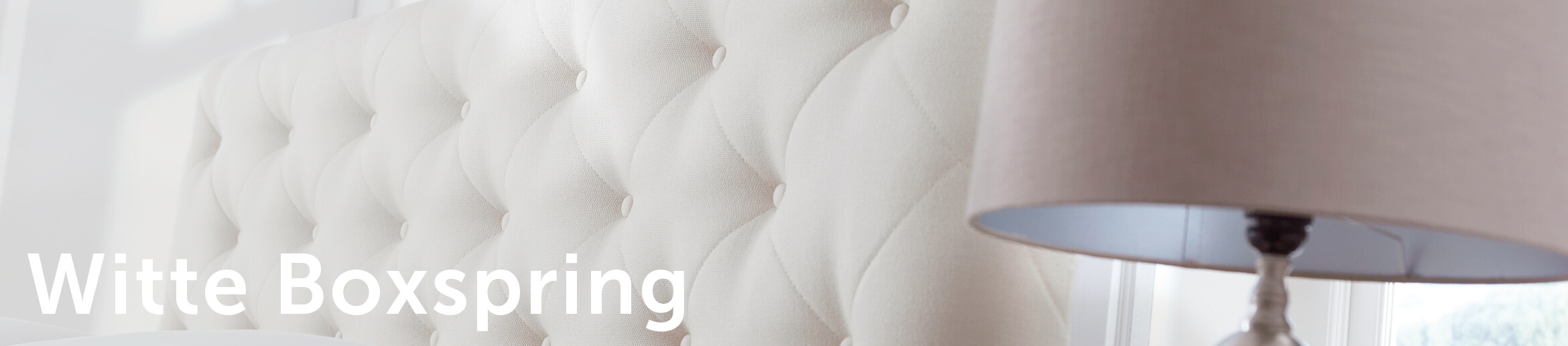 Witte Boxspring Header | Swisssense.nl