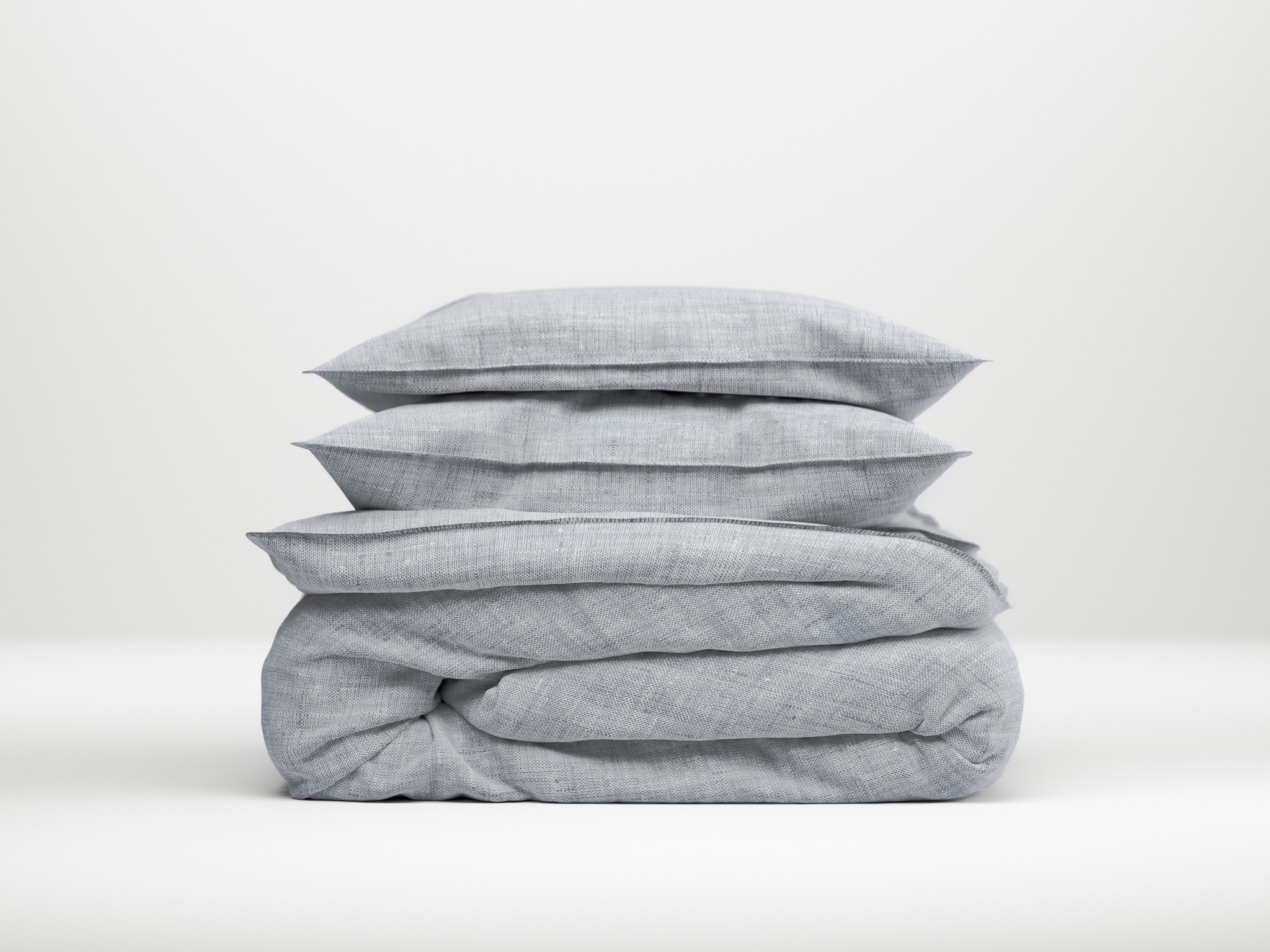 Zo!Home Lino Dekbedovertrek Denim Blue| Swiss Sense