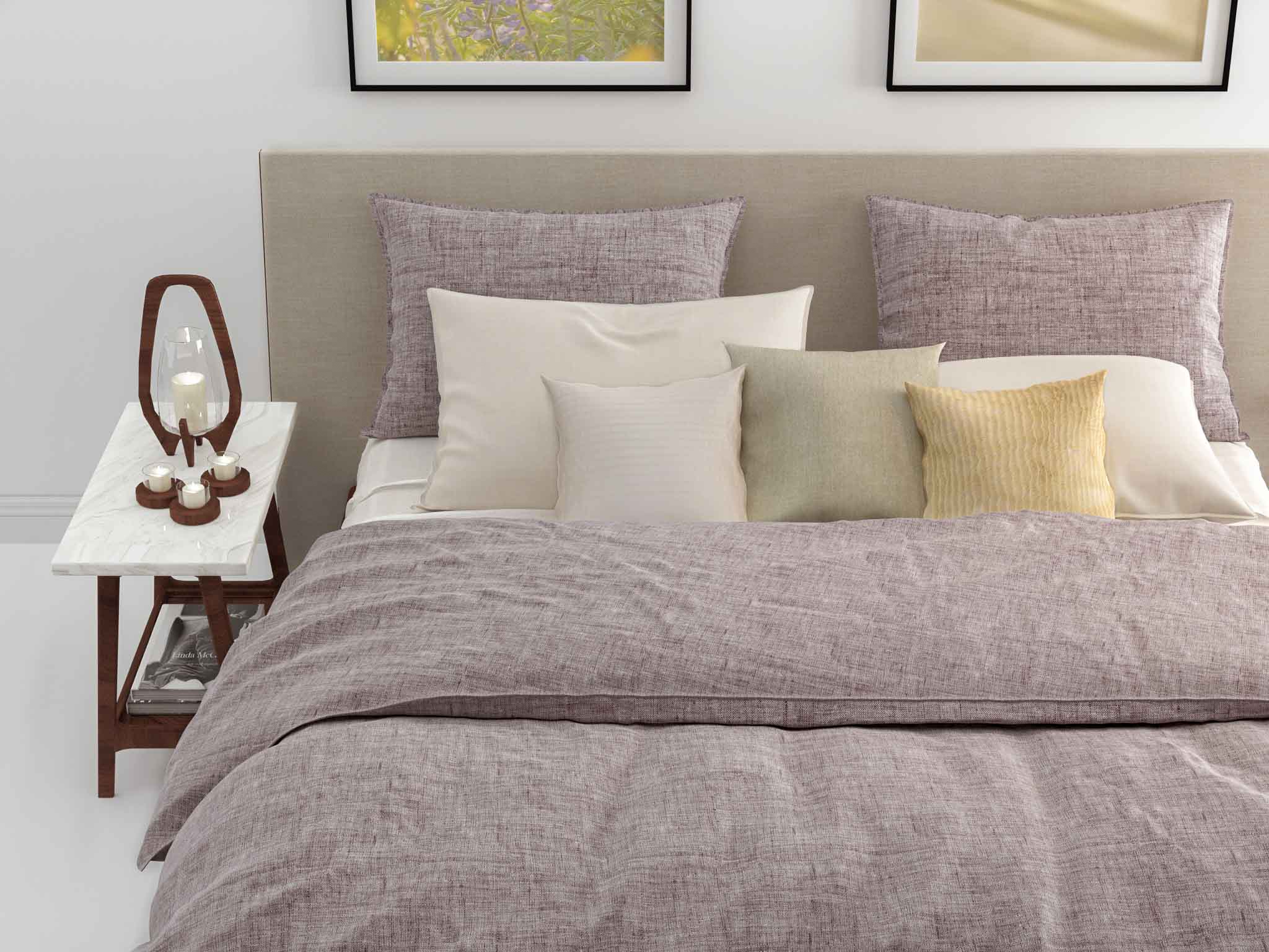 Zo!Home Lino Dekbedovertrek Purple | Swiss Sense
