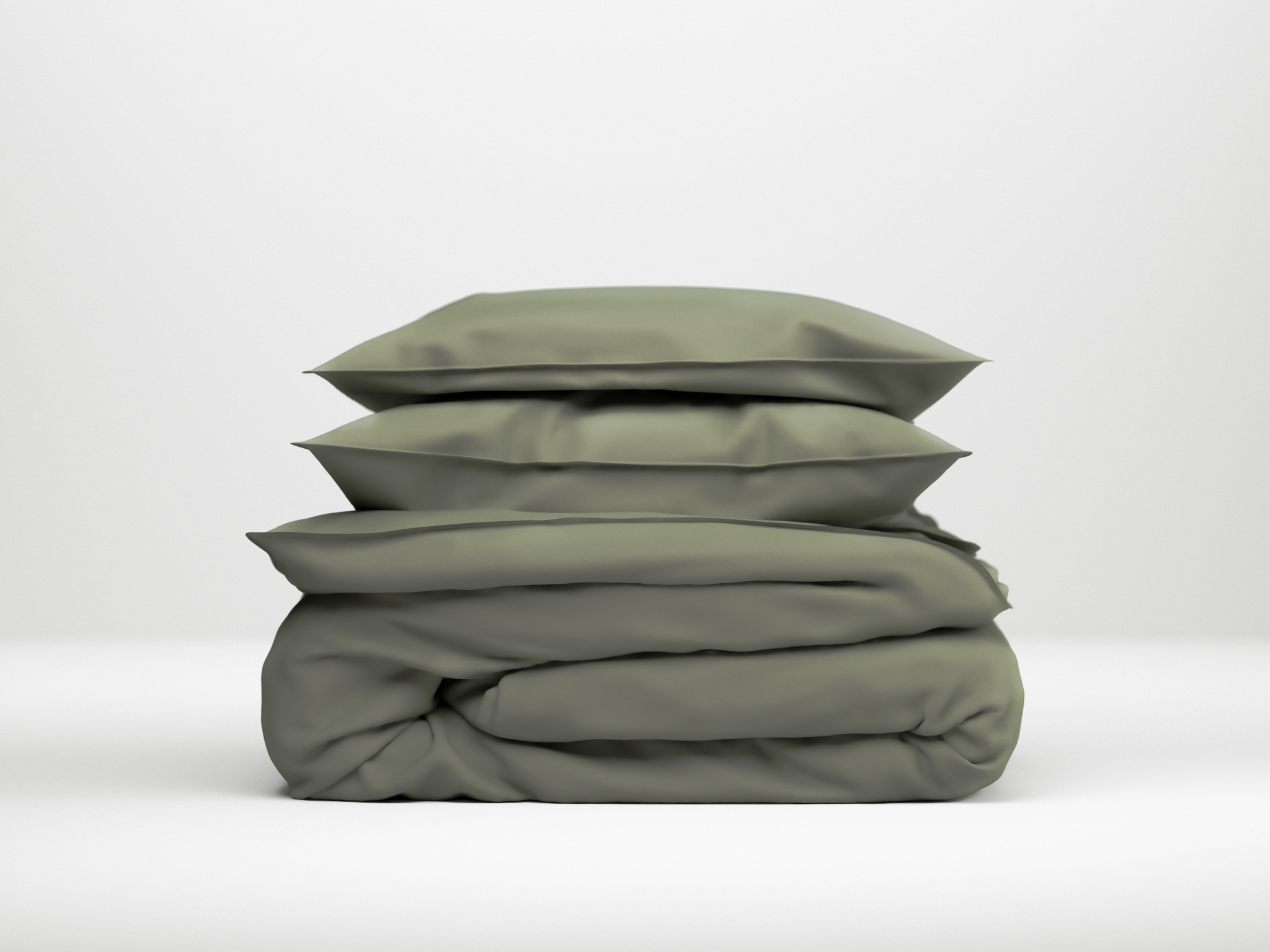 Zo!Home Lino Dekbedovertrek Army Green| Swiss Sense