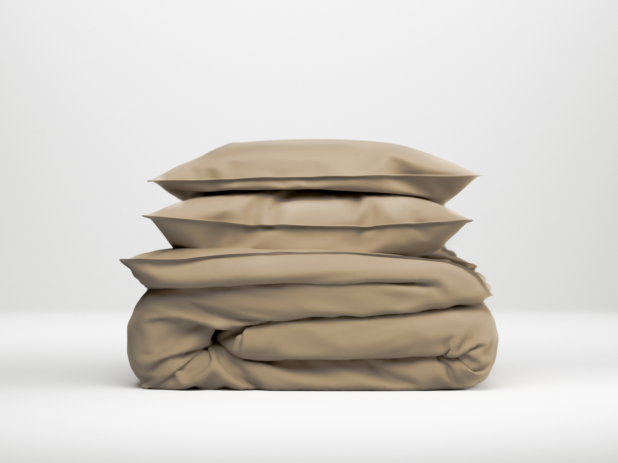 Zo!Home Lino Dekbedovertrek Praline Brown| Swiss Sense