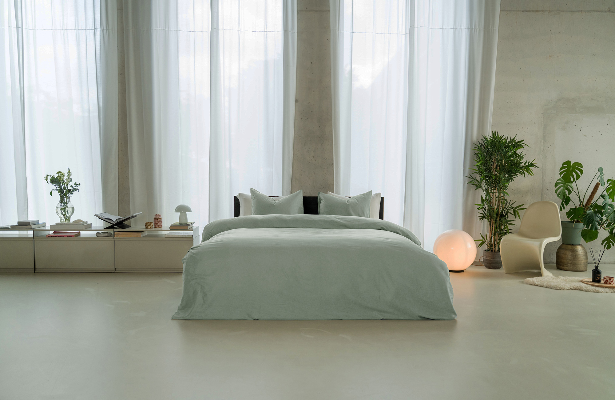 Minimalistische, serene uitstraling