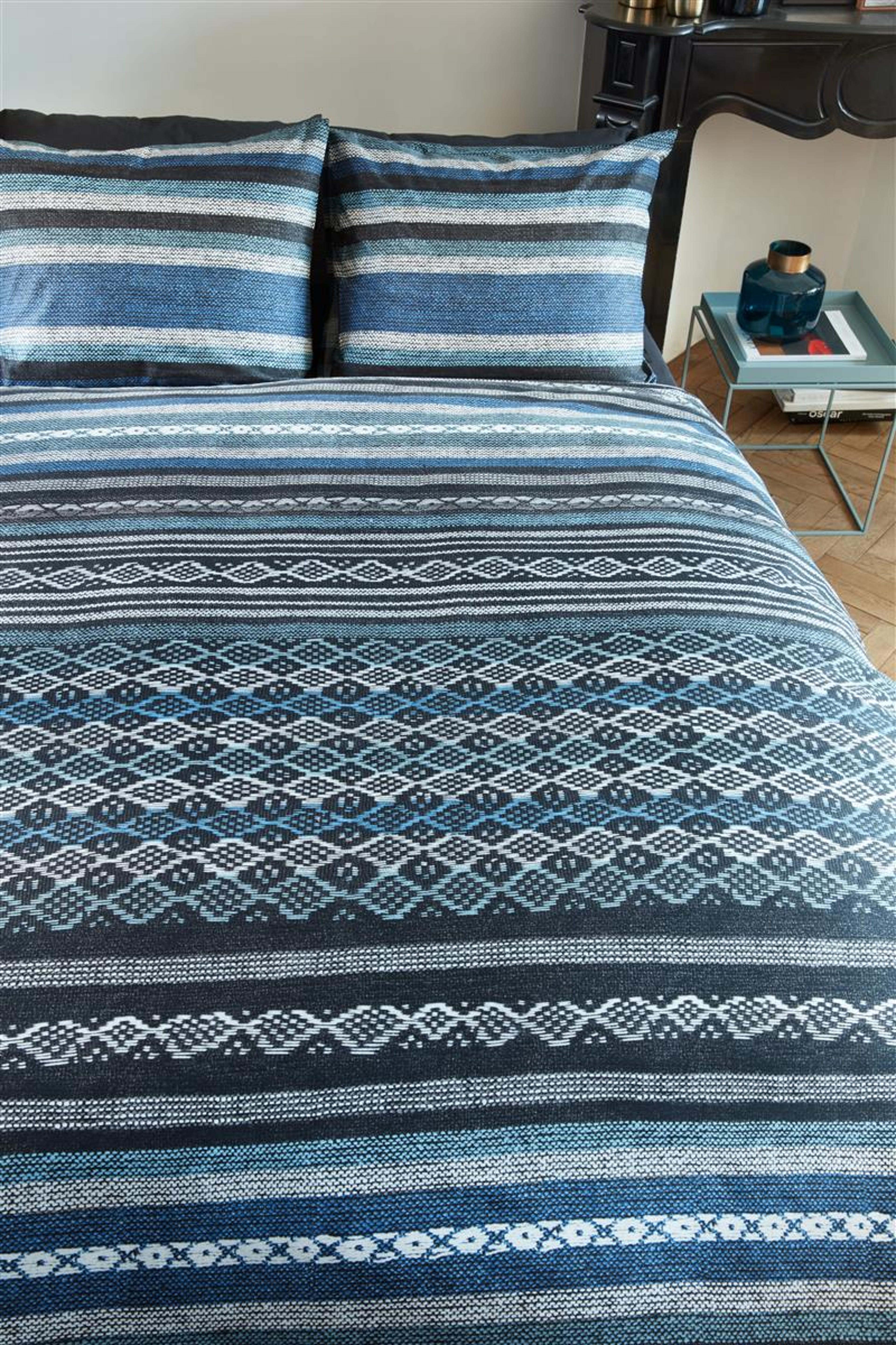 Dixxius Pendleton Blue Dekbedovertrek