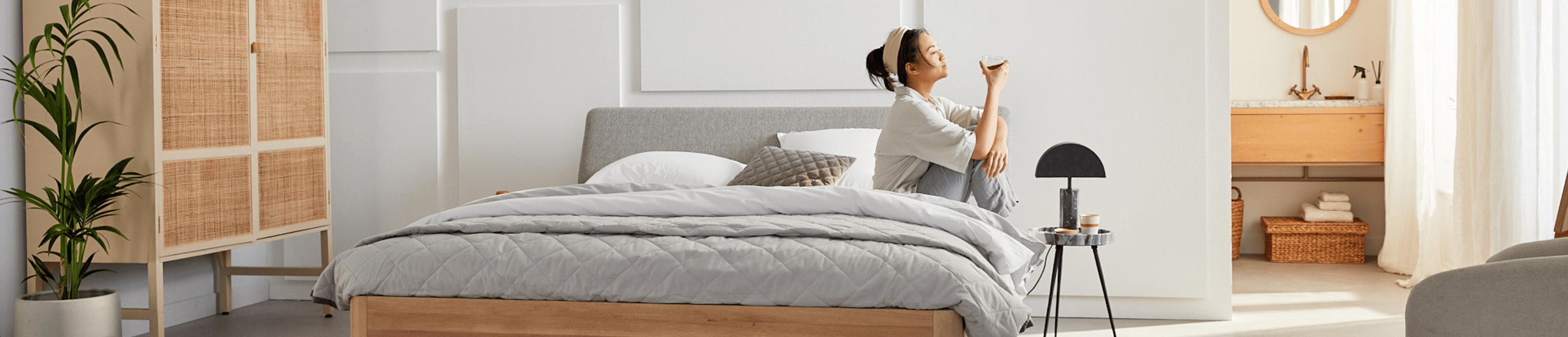 Scandinavische slaapkamerstijl