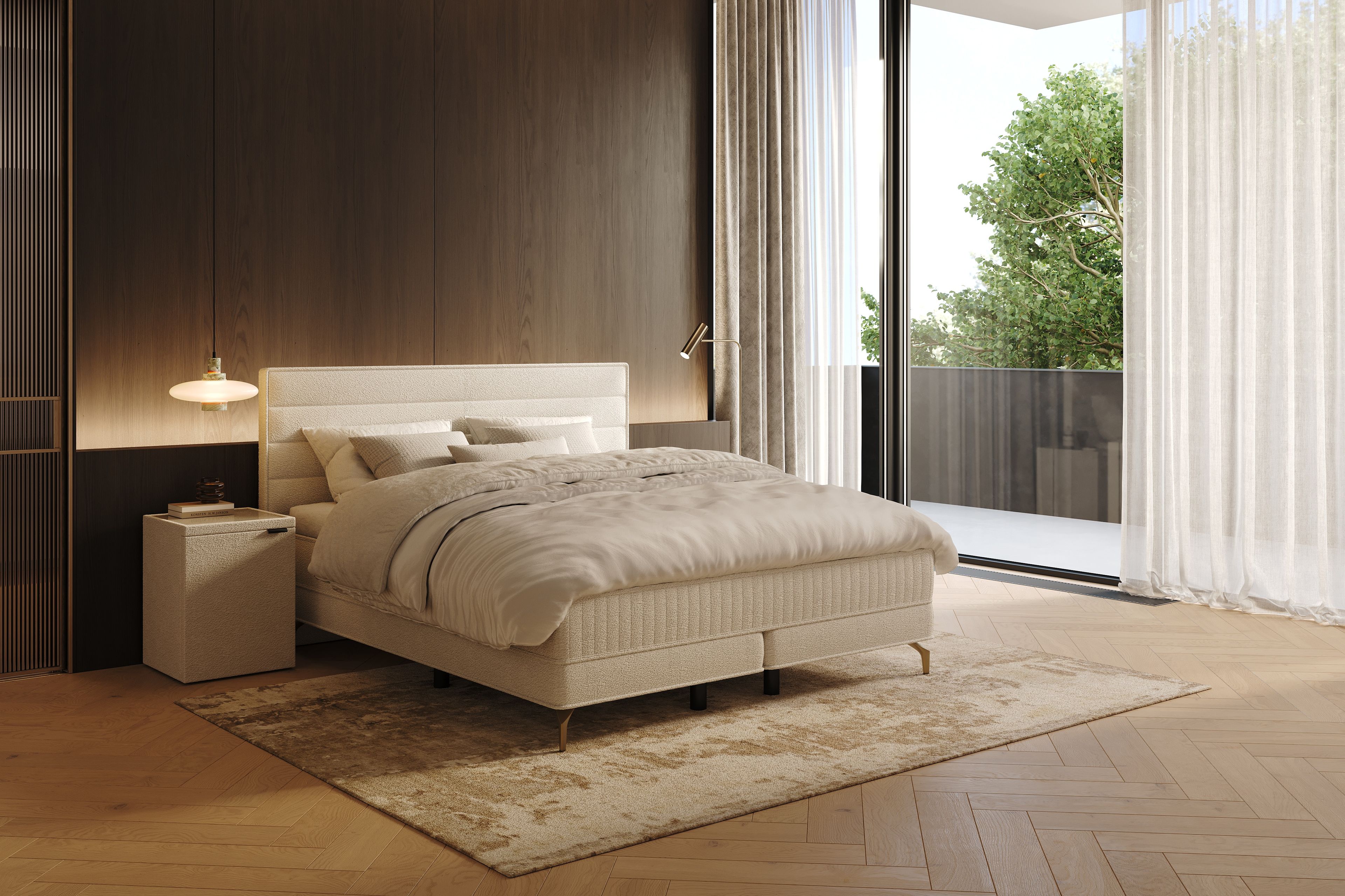 Moderne slaapkamer: rust en eenvoud