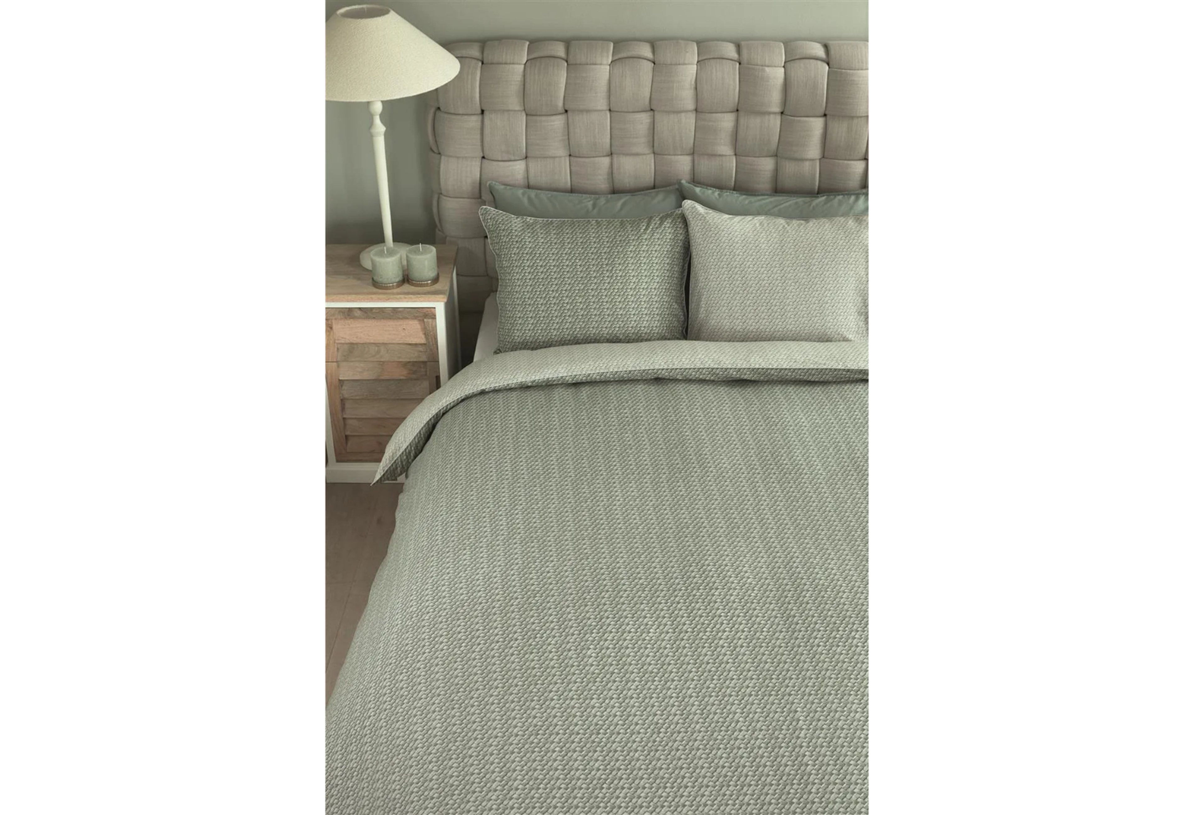 Rivièra Maison Bambu Dekbedovertrek Grey Green