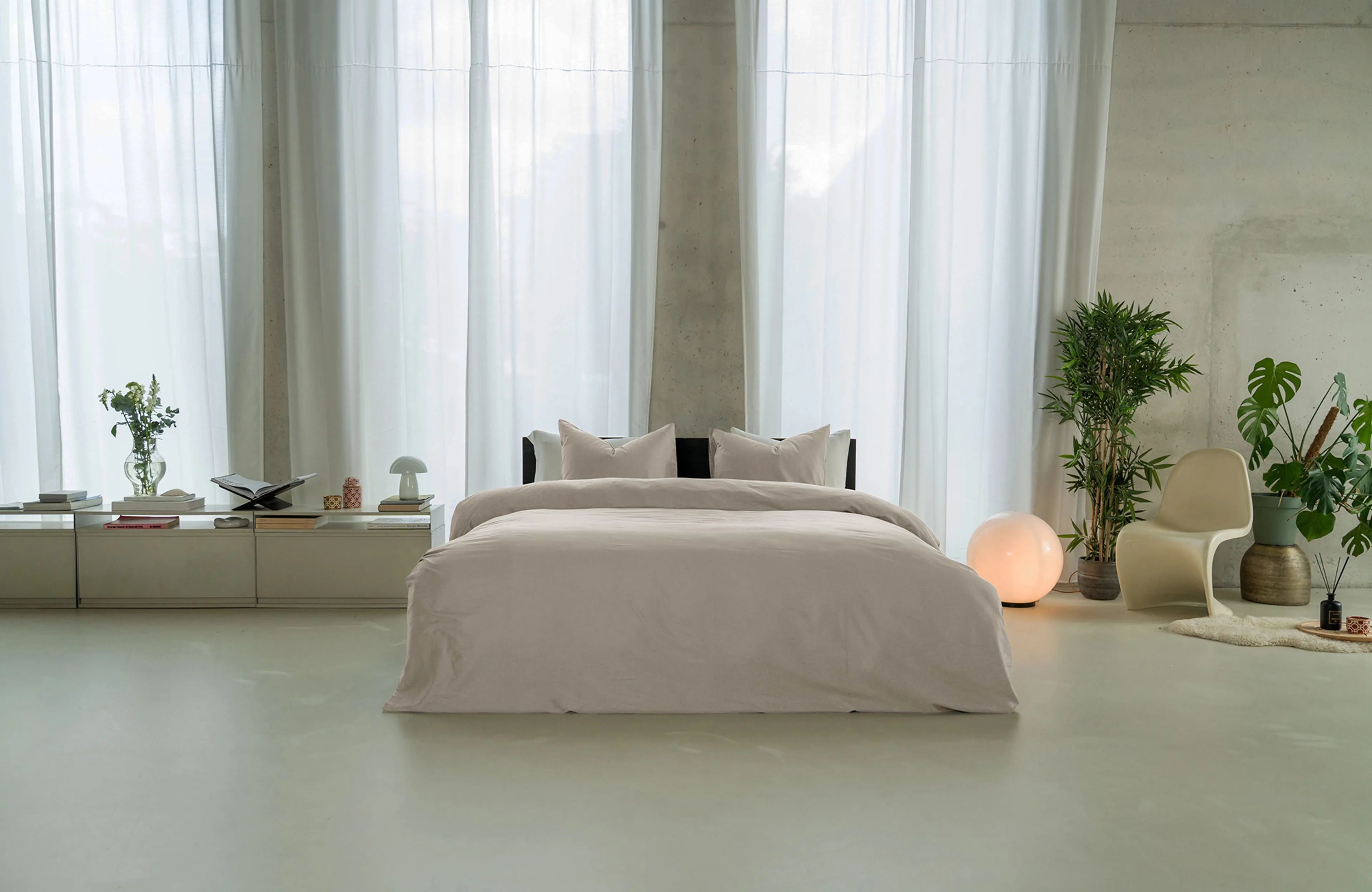 Minimalistische, serene uitstraling